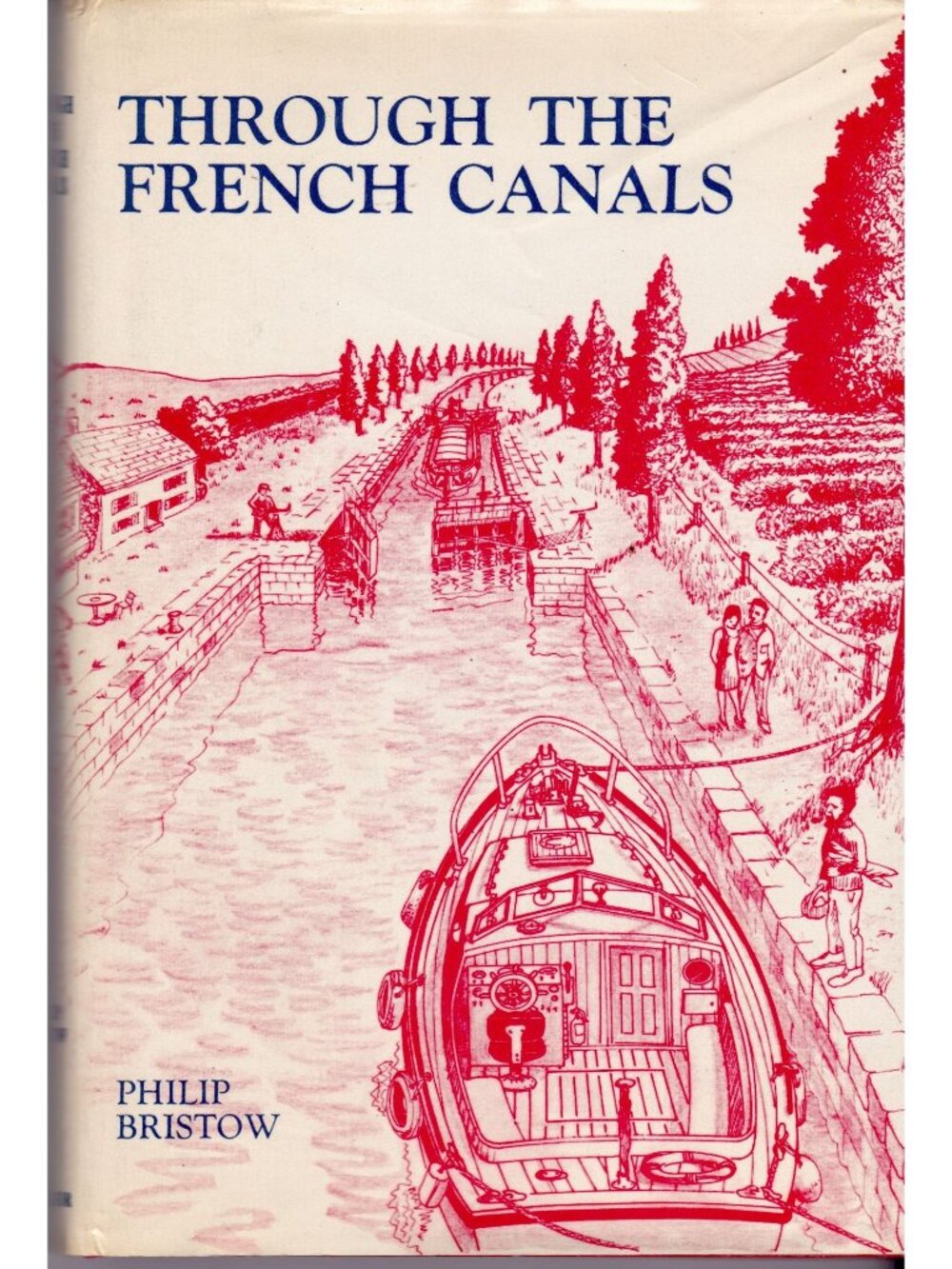 Through the French Canals Philip Bristow 1970 HC DJ Fold-Out Map